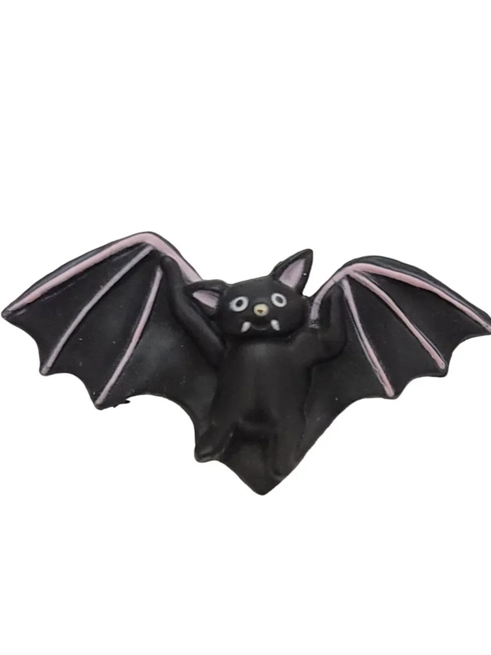 Fun World Division Vintage S. Lehman Halloween Black Vampire Bat Pin, K126